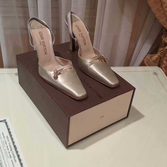 Louis Vuitton vernis dice slingback heel - Picture 6 of 9